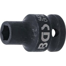 Douille à Choc Six Pans 12,5 mm (1/2) - Précision et Robustesse, Acier - D-Work