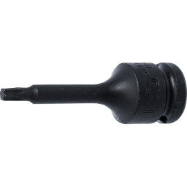 Douille à Embouts à Choc 75 mm - 12,5 mm (1/2), Profil Torx T30 - Résistante et Précise, Acier - D-Work