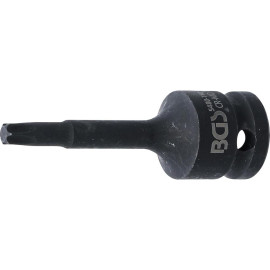 Douille à Embouts à Choc 75 mm - 12,5 mm (1/2), Profil Torx T40 - Résistante et Précise, Acier - D-Work