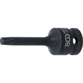 Douille à Embouts à Choc 75 mm - 12,5 mm (1/2 ), Profil Torx T45 - Résistante et Précise - BGS
