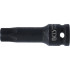 Douille à Embouts à Choc 75 mm - 12,5 mm (1/2), Profil Torx T80 - Résistante et Précise, Acier - D-Work