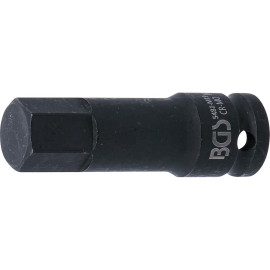 Douille à Embouts à Choc 75 mm - 12,5 mm (1/2), Six Pans Intérieurs 19 mm - Robuste et Précise - D-Work