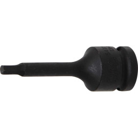 Douille à Embouts à Choc 75 mm - 12,5 mm (1/2), Six Pans Intérieurs 5 mm - Résistante et Précise - D-Work