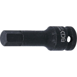 Douille à Embouts à Choc 75 mm - 12,5 mm (1/2 ), Six Pans Intérieurs 14 mm - - Résistante et Précise - BGS