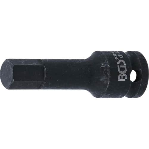 Douille à Embouts à Choc 75 mm - 12,5 mm (1/2 ), Six Pans Intérieurs 14 mm - - Résistante et Précise - BGS