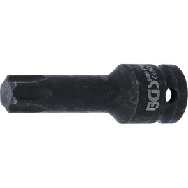 Douille à Embouts à Choc 75 mm - 12,5 mm (1/2), Profil Torx T70 - Résistante et Précise, Acier - D-Work