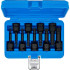 Jeu de Douilles à Embouts à Choc 12,5 mm (1/2 ) - Denture Multiple Intérieure XZN M4-M16 - 9 Pièces, Résistant et Polyvale - BGS