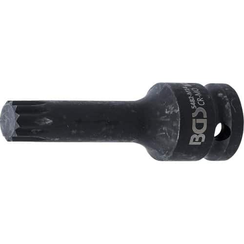 Douille à Embouts à Choc 78 mm - 12,5 mm (1/2), Denture Multiple Intérieure XZN - Précision et Robustesse - D-Work