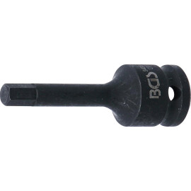 Douille à Embouts à Choc 75 mm - 12,5 mm (1/2 ), Six Pans Intérieurs 8 mm - Résistante et Précise - BGS