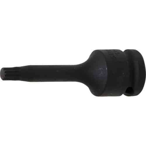 Douille à Embouts à Choc 75 mm - 12,5 mm (1/2), Denture Multiple Intérieure XZN M8 - Résistante et Précise - D-Work