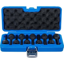 Jeu de Douilles à Embouts à Choc 12,5 mm (1/2) - Profil Cannelé M5-M14 - 9 pcs - Résistance et Précision - D-Work