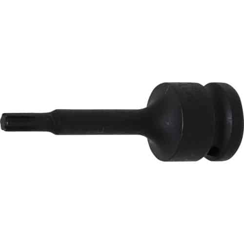 Douille à Embouts à Choc 75 mm - 12,5 mm (1/2), Profil Cannelé pour RIBE M6 - Résistante et Précise - D-Work