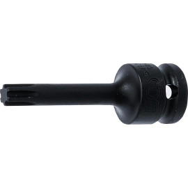 Douille à Embouts à Choc 75 mm - 12,5 mm (1/2), Profil Cannelé pour RIBE - Précision et Robustesse - D-Work