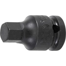 Douille à Embouts à Choc 42 mm - 12,5 mm (1/2), Six Pans Intérieurs 13 mm - Robuste et Précise - D-Work