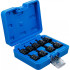 Douille à Embouts à Choc 12,5 mm (1/2 ) - Profil Torx T20-T70, 9 Pièces - Résistante et Polyvalente - BGS