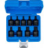 Douille à Embouts à Choc 12,5 mm (1/2) - Profil Torx T20-T70, 9 pcs - Résistante et Polyvalente - D-Work