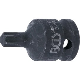 Douille à Embouts à Choc 42 mm - 12,5 mm (1/2 ), Profil Torx T50 - , Résistante et Précise - BGS