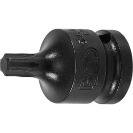 Douille à Embouts à Choc 42 mm - 12,5 mm (1/2), Profil Torx T45 - Résistante et Précise, Acier - D-Work