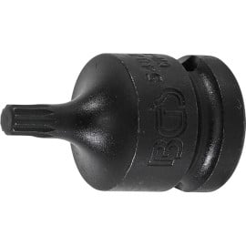 Douille à Embouts à Choc 43 mm - 12,5 mm (1/2), Denture Multiple Intérieure XZN M6 - Précision et Robustesse - D-Work