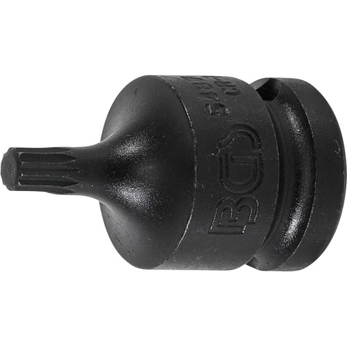 Douille à Embouts à Choc 43 mm - 12,5 mm (1/2), Denture Multiple Intérieure XZN M6 - Précision et Robustesse - D-Work