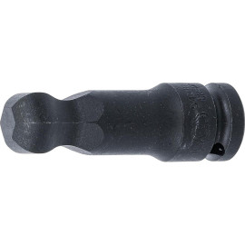 Douille à Embouts à Choc 75 mm - 12,5 mm (1/2 ), Six Pans Intérieurs Tête Sphérique 19 mm - , Résistante et Précise - BGS