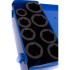 Jeu de Douilles à Choc Longues 25 mm (1) 27-50 mm - 8 pcs - Acier Résistant et Usage Professionnel - D-Work
