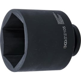 Douille à Choc Six Pans Longue 25 mm (1 ) - 105 mm - Acier Résistant - Usage Professionnel - BGS