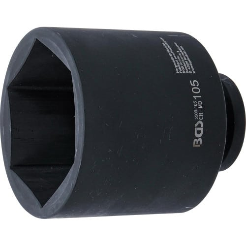 Douille à Choc Six Pans Longue 25 mm (1 ) - 105 mm - Acier Résistant - Usage Professionnel - BGS