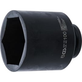 Douille à Choc Six Pans Longue 25 mm (1) 100 mm - Acier Résistant - Usage Professionnel, Zones Difficiles - D-Work