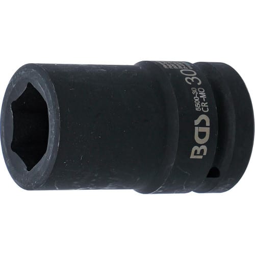 Douille à Choc Six Pans Longue 25 mm (1\) - Acier Résistant - Usage Professionnel et Durable, Zones Difficiles - D-Work