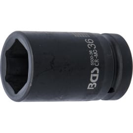 Douille à Choc Six Pans Longue 36 mm (1 ) - - Résistante et Précise - BGS