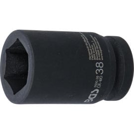 Douille à Choc Six Pans Longue 25 mm (1 ) - 38 mm - Puissance et Précision - BGS