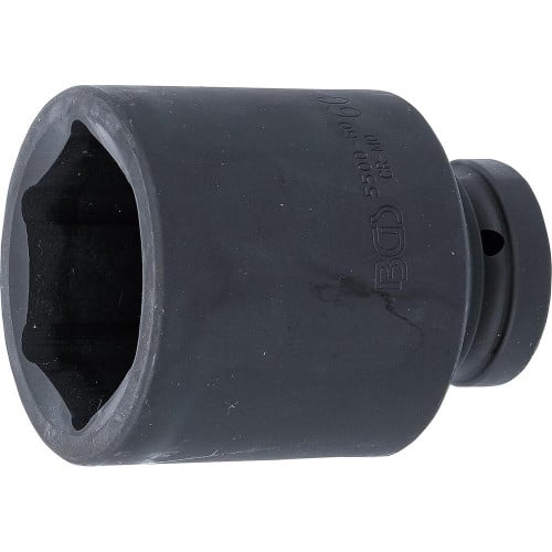 Douille à Choc Six Pans Longue 25 mm (1) - Puissance et Durabilité, Acier, Zones Difficiles - D-Work