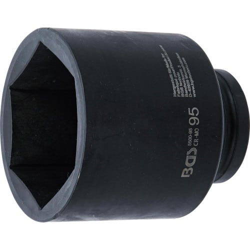 Douille à Choc Six Pans Longue 25 mm (1 ) - 95 mm - Acier Résistant - Usage Professionnel - BGS