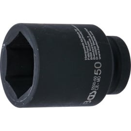 Douille à Choc Six Pans Longue 25 mm (1 ) - - Puissance et Précision - BGS