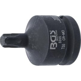Douille à Embouts de Puissance 20 mm (3/4) L. 60 mm - Profil Torx T55 - Précision et Robustesse - D-Work