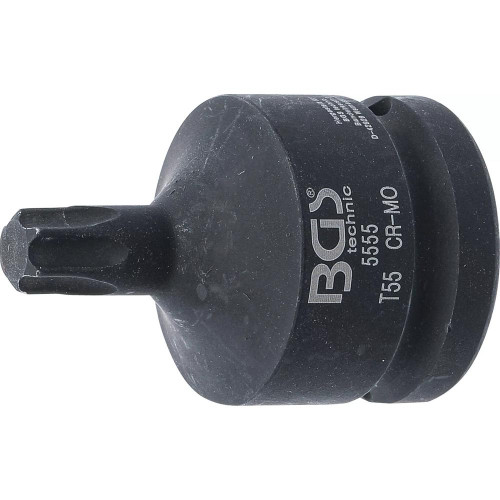 Douille à Embouts de Puissance 20 mm (3/4 ) Longueur 60 mm - Profil Torx T55 - Précision et Robustesse - BGS