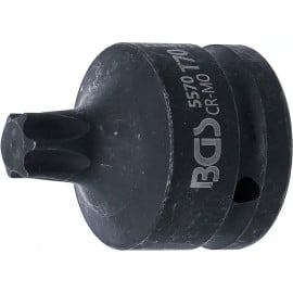 Douille à Embouts de Puissance 60 mm - 20 mm (3/4 ), Profil Torx T70 - - Précision et Robustesse - BGS