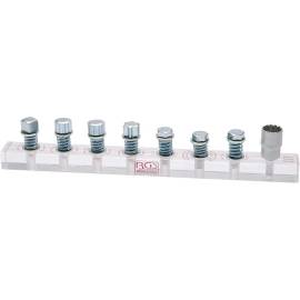Bloc de Démonstration pour Douilles Gear Lock - 0,38x0,08x0,035 m - Compatible Système Gear Lock - Précision et Fiabilité - BGS