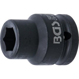 Douille à Choc Six Pans 20 mm (3/4 ) - 17 mm - Acier Résistant - Usage Professionnel - BGS