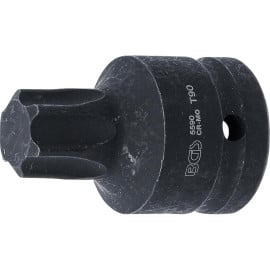 Douille à Embouts de Puissance 60 mm - Profil Torx T90, 20 mm (3/4\) - Résistante et Précise - D-Work