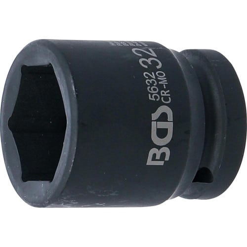 Douille à Choc Six Pans 20 mm (3/4 ) - 32 mm - Acier Résistant - Usage Professionnel - BGS