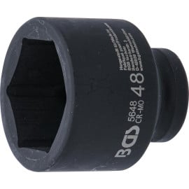 Douille à Choc Six Pans 20 mm (3/4) - 48 mm - Acier Résistant - Usage Professionnel - D-Work