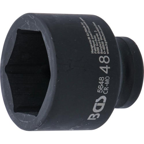 Douille à Choc Six Pans 20 mm (3/4 ) - 48 mm - Acier Résistant - Usage Professionnel - BGS