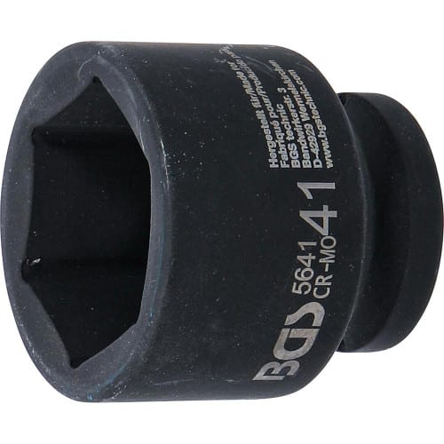 Douille à Choc Six Pans 20 mm (3/4 ) - 41 mm - Acier Résistant - Usage Professionnel et Durable - BGS