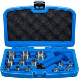 Jeu de Poinçons Creux 14 Pièces - 5 à 35 mm - Acier Résistant - Précision et Durabilité - BGS