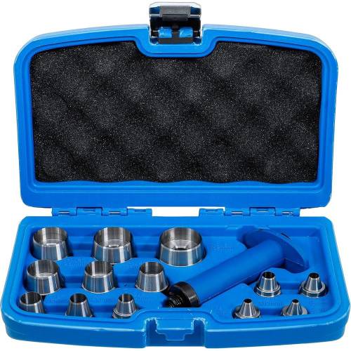 Jeu de Poinçons Creux 14 Pièces - 5 à 35 mm - Acier Résistant - Précision et Durabilité - BGS