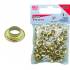 Assortiment d’Œillets 4,5 x 5 mm - 100 Pièces - Acier, Résistants et Pratiques - BGS