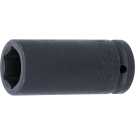 Douille à Choc Six Pans Longue 20 mm (3/4 ) - 26 mm - Acier Résistant - Usage Professionnel - BGS