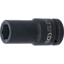 Douille à Choc Six Pans Longue 20 mm (3/4) - 21 mm - Acier Résistant - Usage Professionnel, Zones Difficiles - D-Work